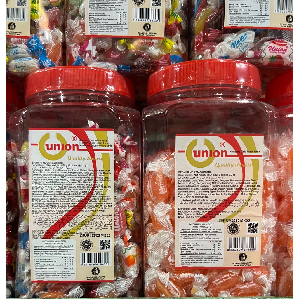 

ADY78 PERMEN UNION VIT C/ ASSORTED TOPLES