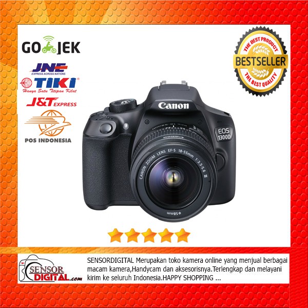 Canon EOS 1300D kit 18-55mm III WIFI - TERBARU