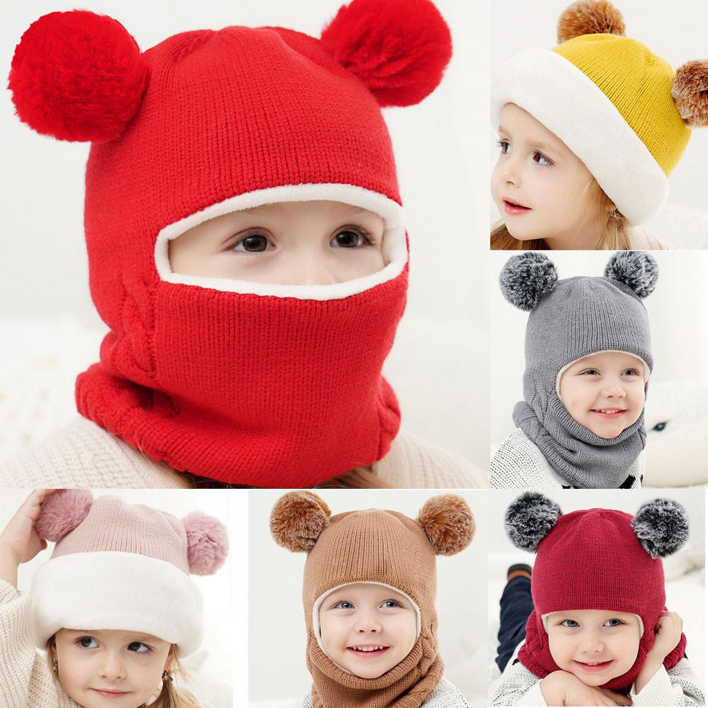 boys red hat and scarf