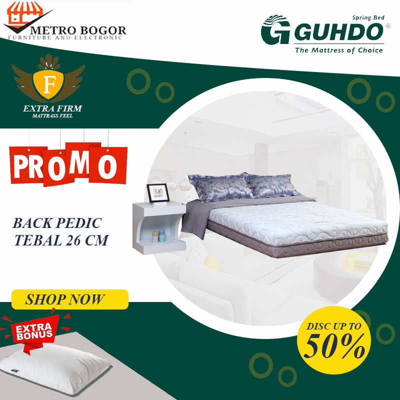 Kasur Springbed Guhdo Back Pedic Matras Saja