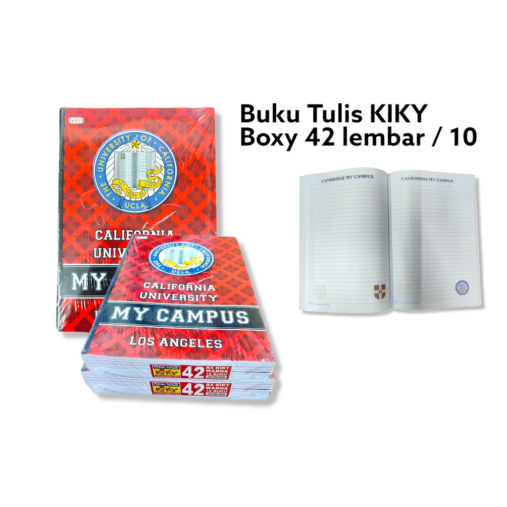 

Buku Tulis Kiky Boxy 42 lembar Garis Warna (25 x 18 cm) - pak (10 pcs) SHESB