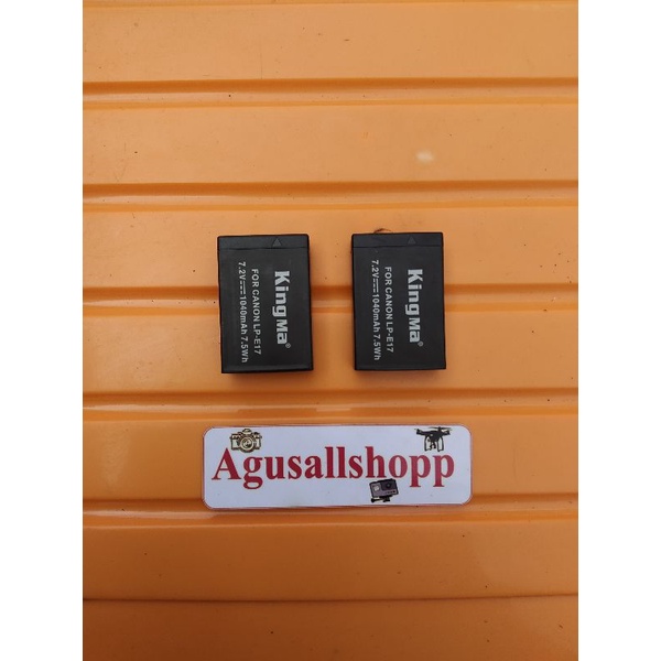 KingMa Baterai LP-E17 Canon Battery EOS M3 M5 M6 200D Bekas normal