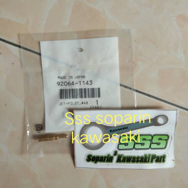 Pilot jet ninja r ukuran 48