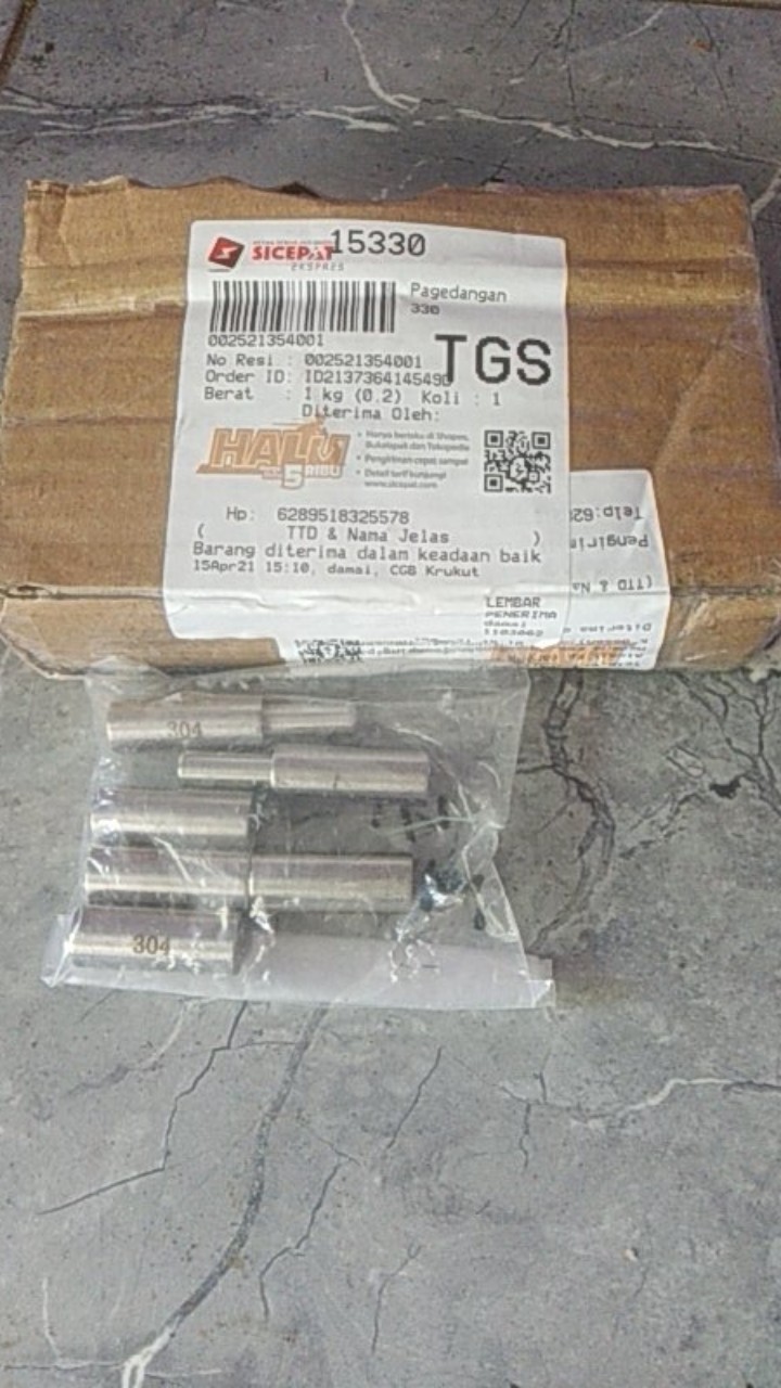 Engsel Pagar Pintu Stainless 304 Anti Karat 1/2 Inch 12mm Not Bosch