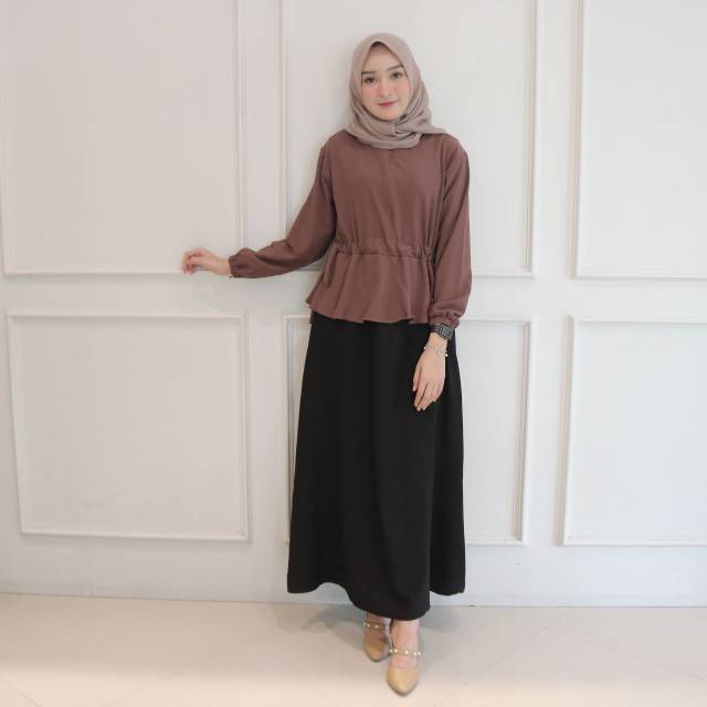 Dress maxi zara combi busui friendly