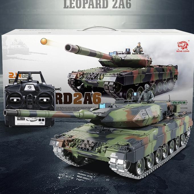 Heng Long Rc Tank German Leopard 2A6 Metal Track 3889-1 Sound Ver 6.0