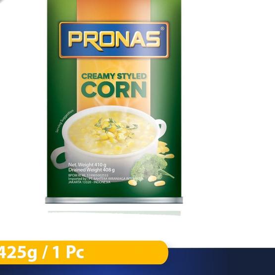 

✸ Pronas Jagung Creamy 410 g dengan kemasan EOE ✱