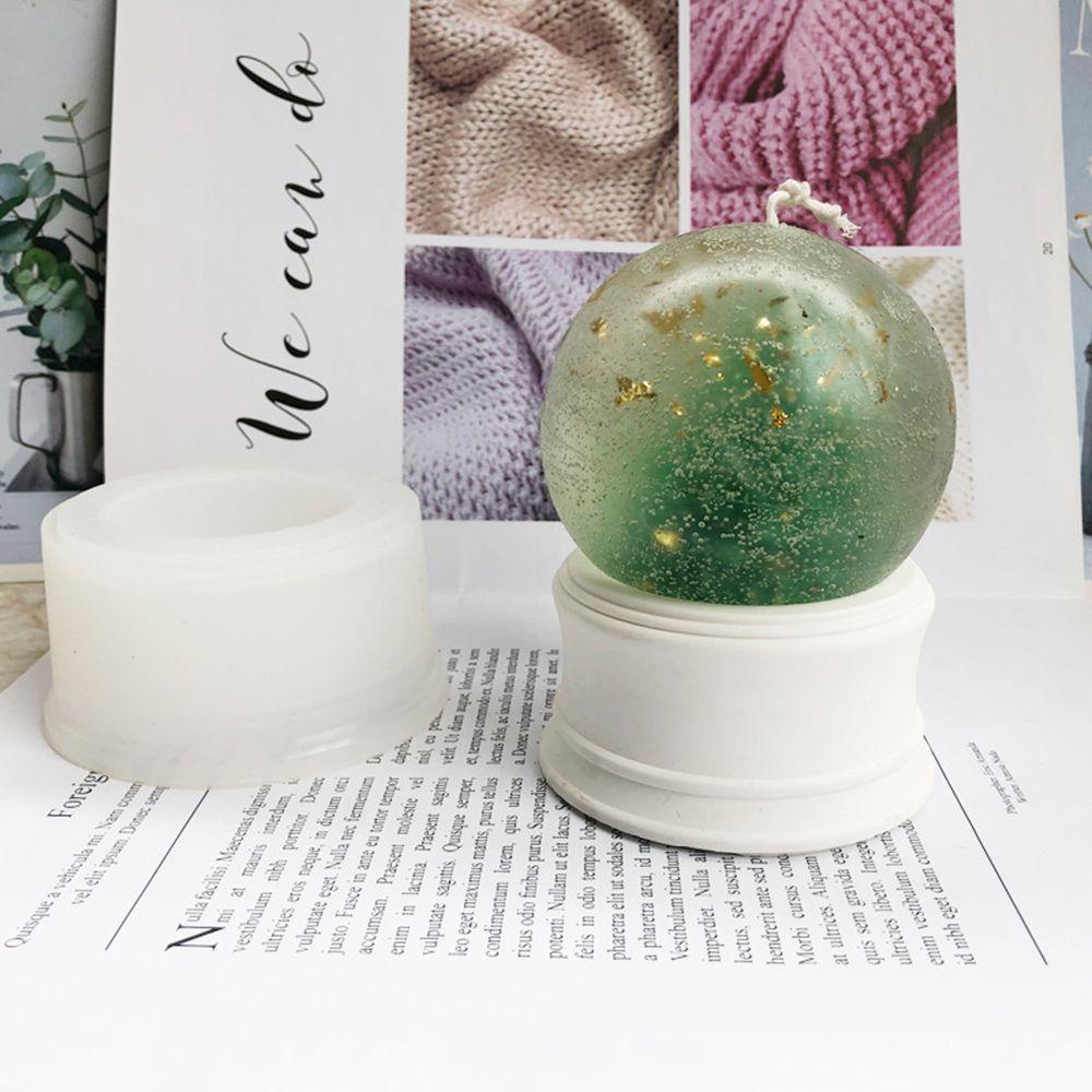 Solighter Round Ball Candle Cetakan Lilin Lilin Handmade Aromaterapi Perlengkapan Membuat Lilin Kerajinan Tangan Untuk Resin Epoxy