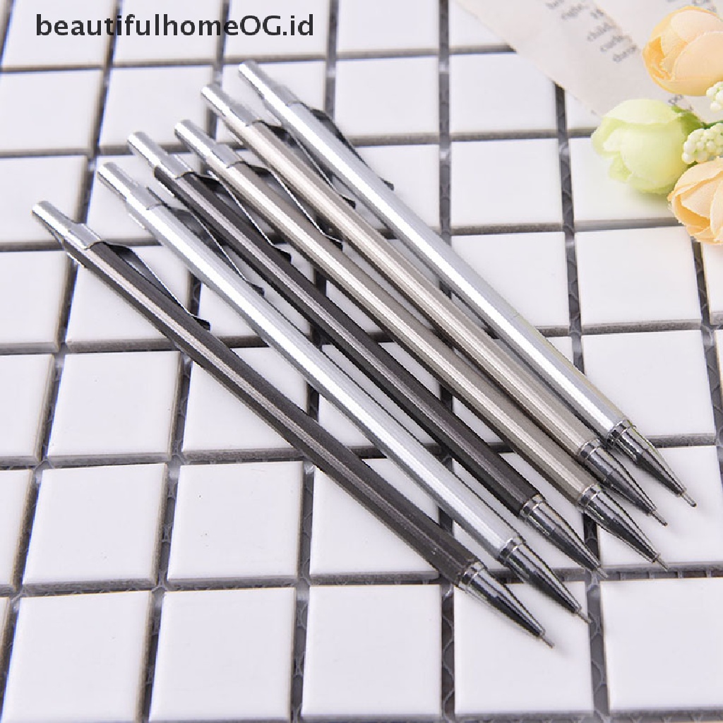 Pensil Mekanik Otomatis Bahan Metal Ukuran 0.5 / 0.7mm Untuk Menulis / Menggambar