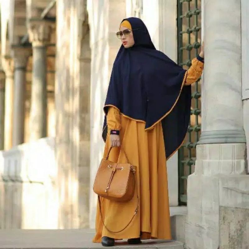 PROMO BAZAR Gamis aulia shakira bamboo lemon tosca