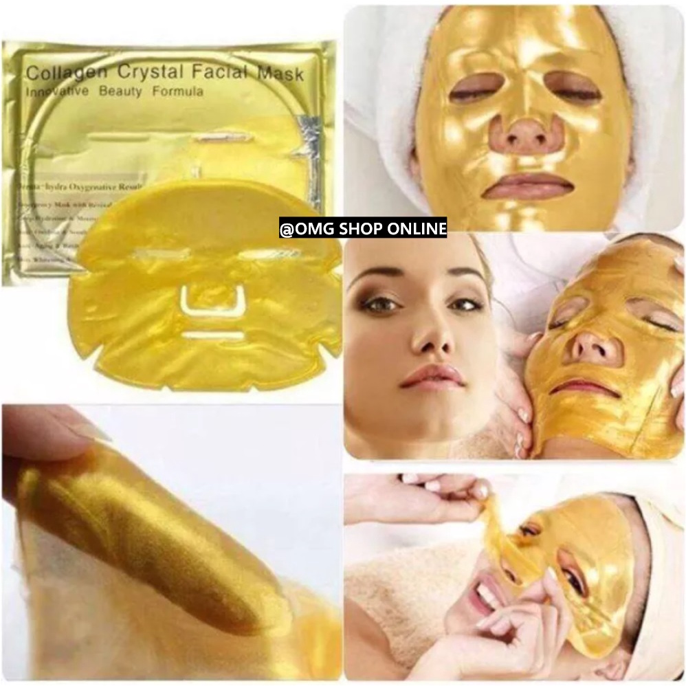 [NEW] 3 Pcs Collagen Crystal Facial Mask Innovative Beauty Formula / Masker Wajah Collagen Topeng Emas Masker Mata Panda / Masker Wajah Organik Glowing dan Pemutih / Masker Muka Topeng Collagen Gold Sheet Mask Pria Wanita Masker Wajah Korea Masker Komedo