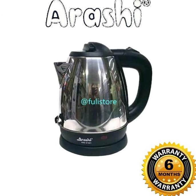 ARASHI S1802 Ketel Air Listrik Electric Kettle 1.8 lt Teko Listrik