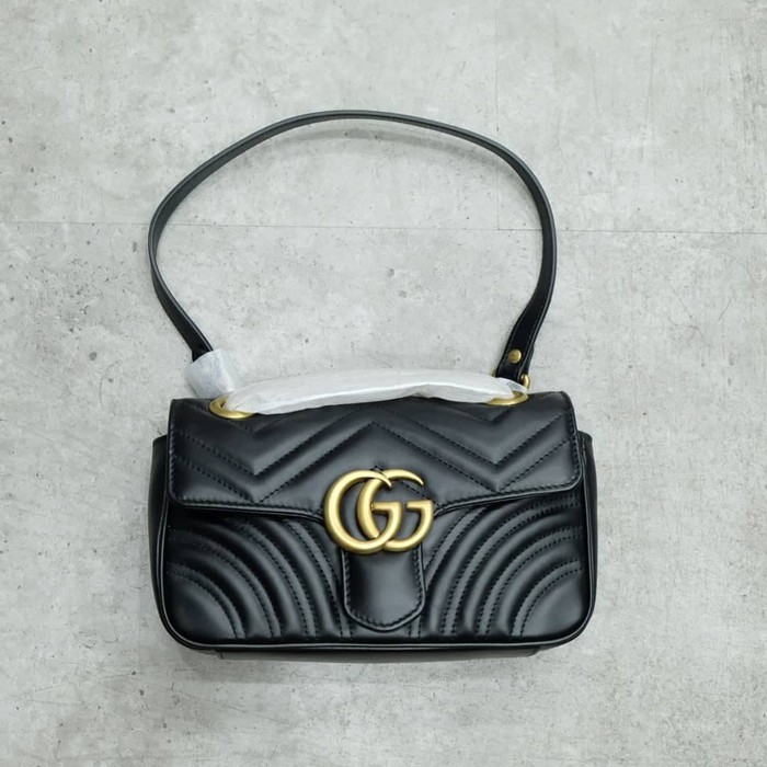 GG Marmont Mini Cross-body Bag - Black 100% Authentic