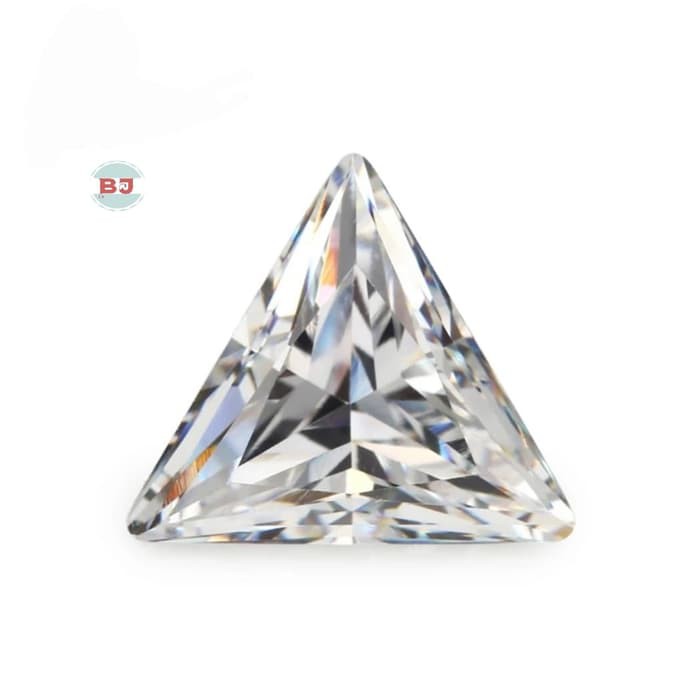 Berlian Triangle Segitiga 10MM Cubic Zirconia A5 Quality Original