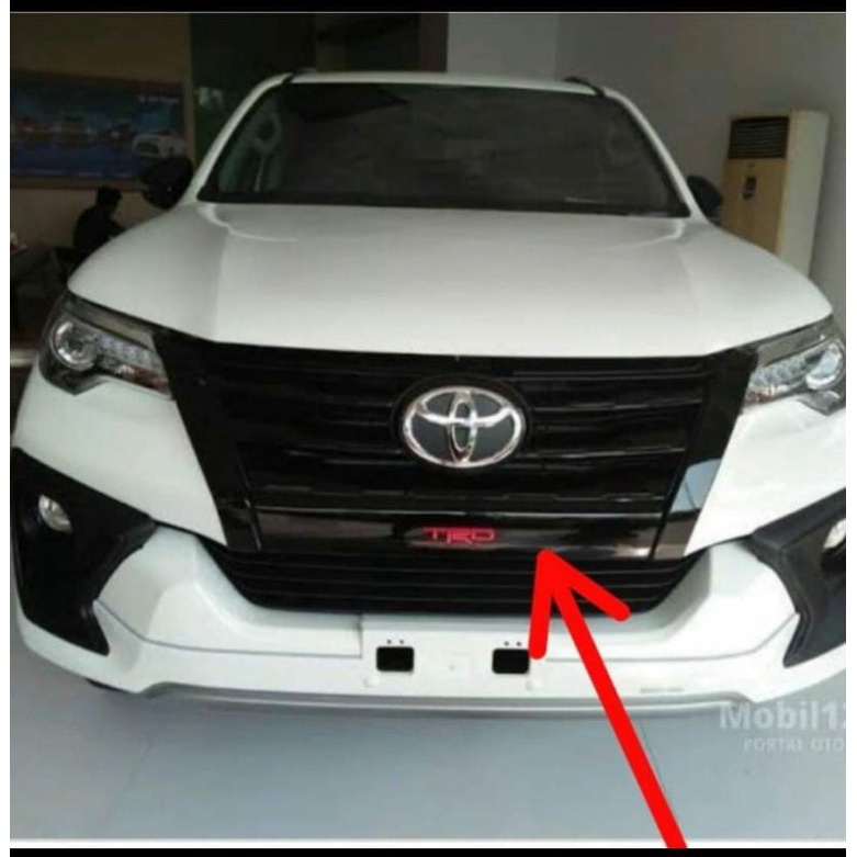 cover gril depan list trd bumper gril toyota fortuner 2016 up original
