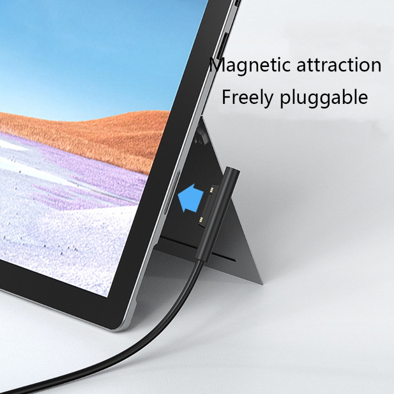 Btsg USB C Power Supply Charger Adapter Kabel Cas Kabel Untuk Surface Pro7 /6 /54 /3