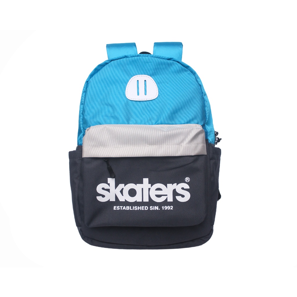 TAS RANSEL SKATERS VG069 BIRU PUTIH ABU