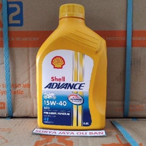 Oli Motor Shell Advance AX5 15W-40 0.8 Liter / Oli Mesin Motor 4 Tak