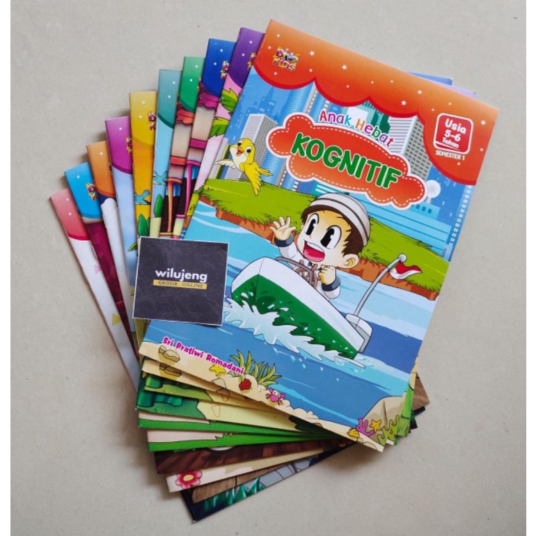 Dino Kids Fisik Motorik, Kognitif, Akhlak Mulia, Bahasa, Seni dan Sains TK/RA B Usia 5 - 6 Tahun (10