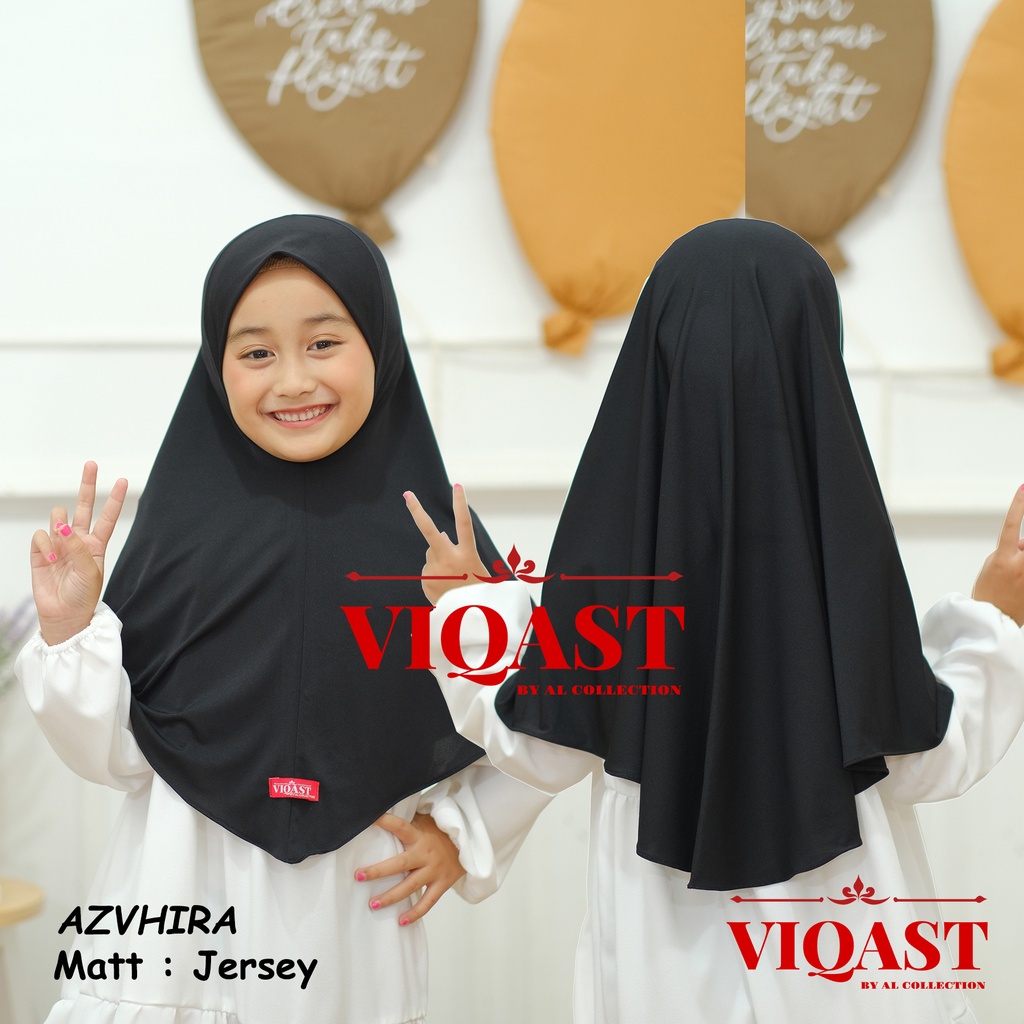 Jilbab Anak Instan AZVHIRA Usia 3 - 6 Tahun Original Viqast