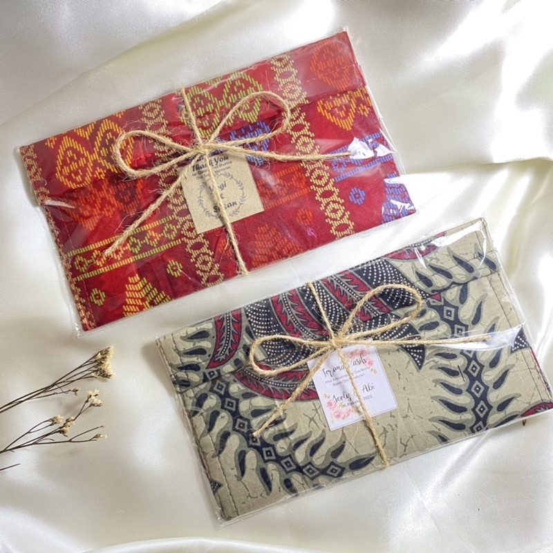 SOUVENIR PERNIKAHAN DOMPET BATIK MURAH PREMIUM