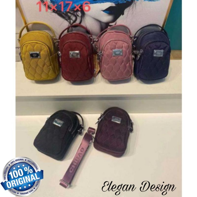 Original Tas Selempang CHIBAO BORDIR Elegan Design Terbaru Import KOREA Tebal Anti Air Best Seller New