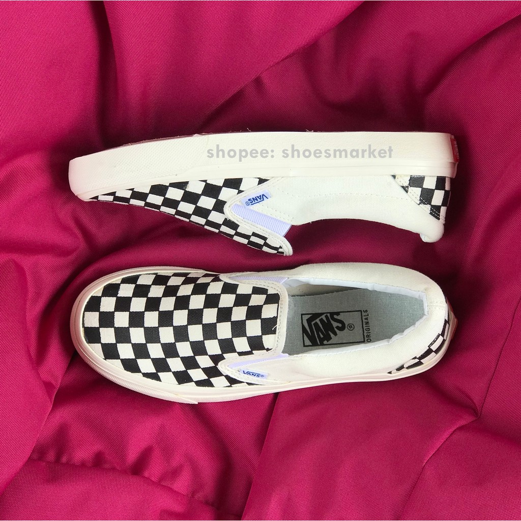 OBRAL SEPATU VANS SLIPON OG CHECKERBOARD