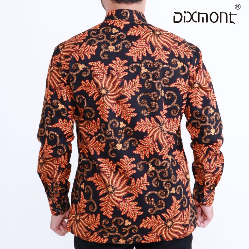 Dixmont Kemeja Pria Batik Panjang Hem BL04121