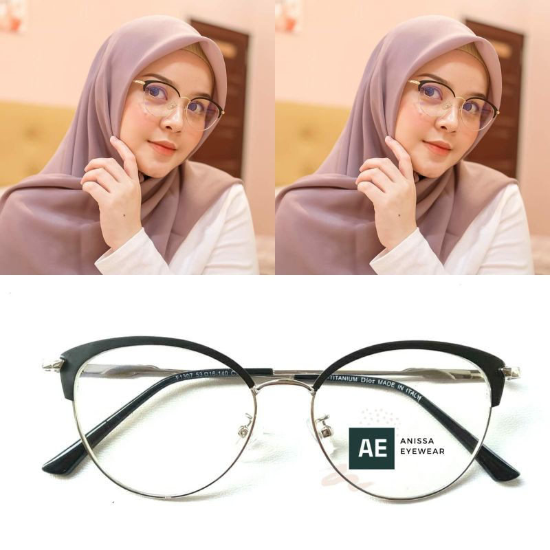 Kacamata Frame 1307 Gratis Lensa Minus | Kacamata Antiradiasi | kacamata Korea