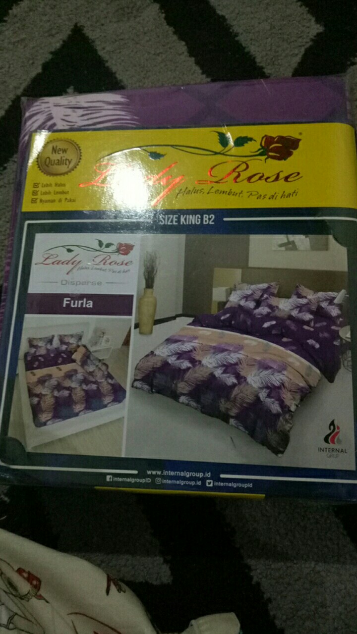 Rc Sprei Lady Rose Falt King Ukuran 180x200 Banyak Motif Dewasa
