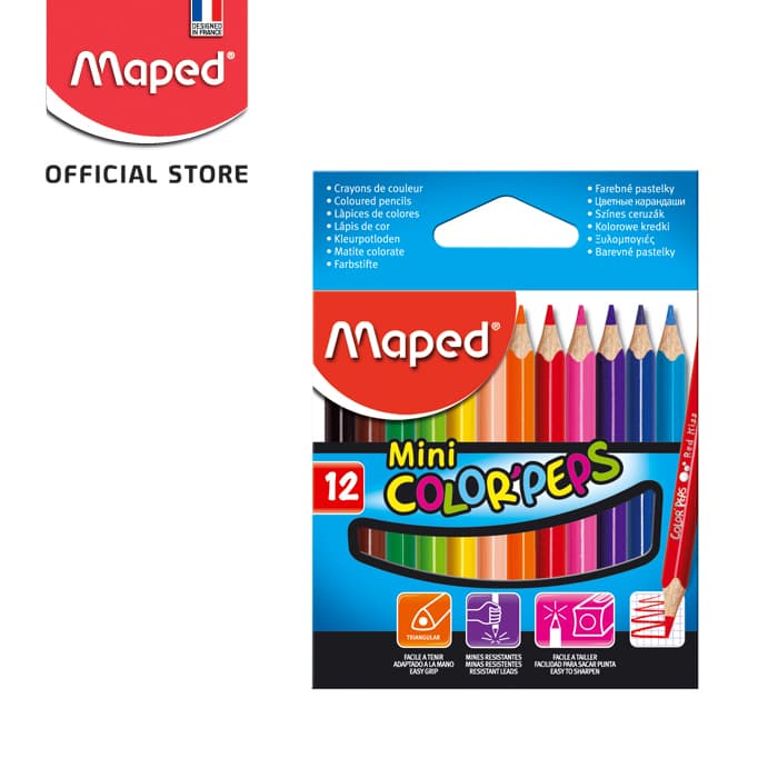 

WARNAPENSIL- MAPED PENSIL WARNA COLOR'PEPS MINI 12' - CARDBOARD -PENSIL WARNA