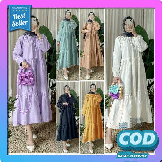 Ailen Tunik Pakaian Atasan Wanita Perempuan Cewek Murah Elegan Kekinian Premium Cod Korea Terbaru Af