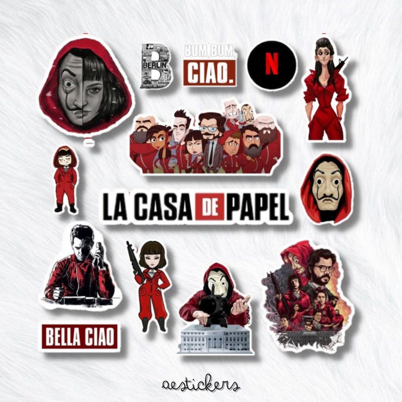 

STICKER LA CASA DE PAPEL SERIES BY AESTICKERS