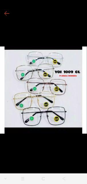 Free Box Dan Lap Kain Kacamata Persegi Big Size Ros 2165