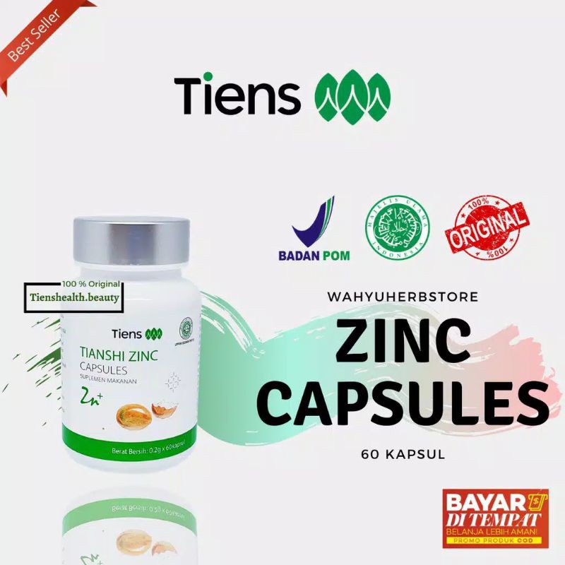 Tiens Zinc Penambah Nafsu Makan - Nutrisi Anak - Kecerdasan Otak - Nutrikids