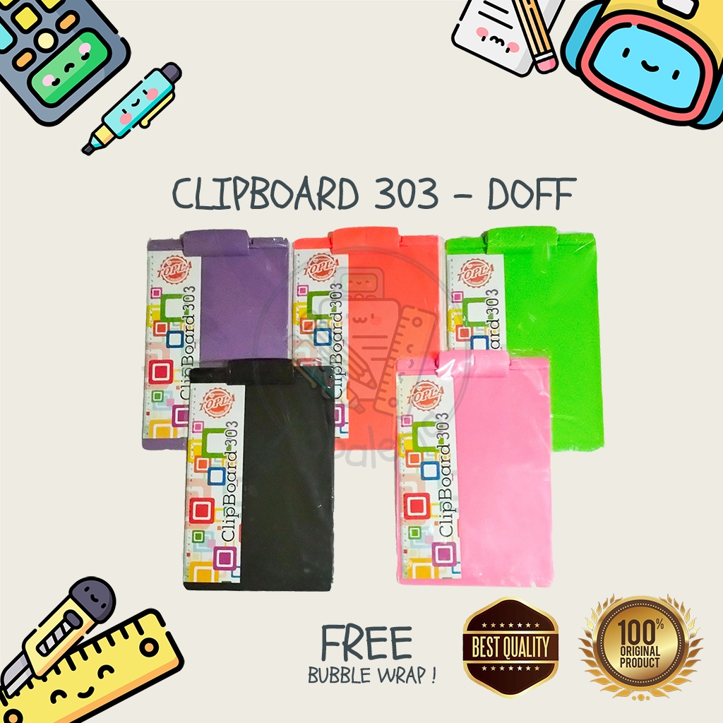 

TOPLA - Papan Ujian / Papan Jalan / Alas Ujian / Papan Klip / Clip Board