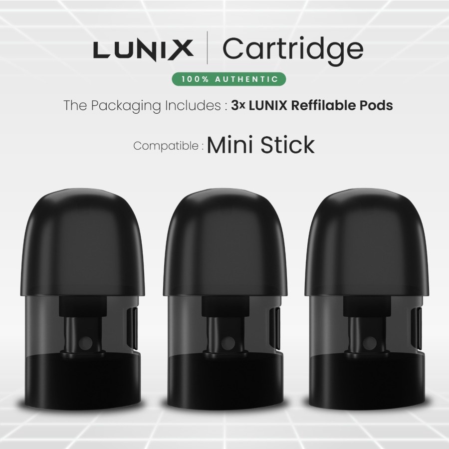 READY! Cartridge Lunix Mini Stick Air Go Pod Authentic 100%