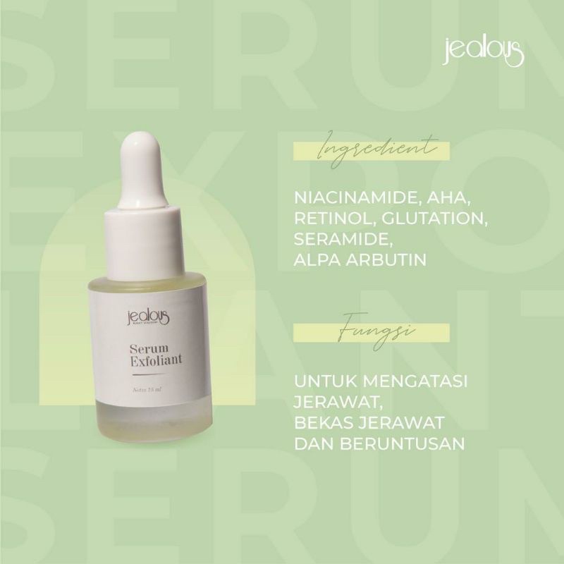 SERUM EXFOLIANT|ATASI JERAWAT|JEALOUS BEAUTY SOLUTION
