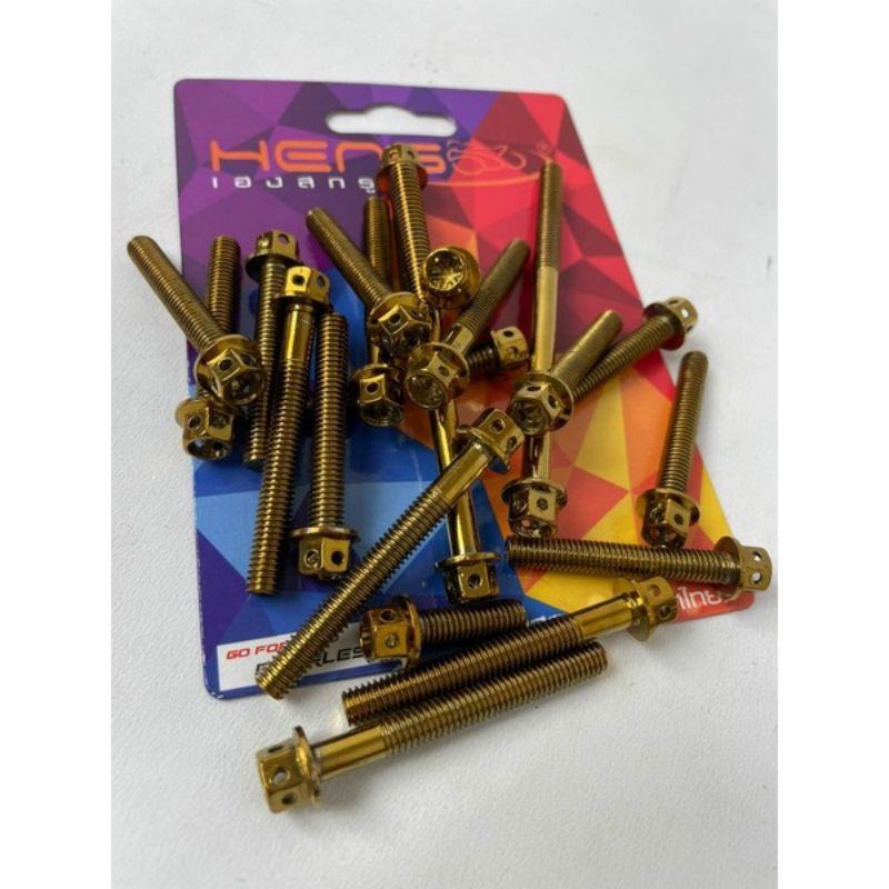 Baut probolt blok mesin yamaha vixion gold original Heng thailand