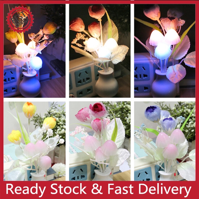 Lampu Malam 7 Warna Bentuk Bunga Tulip Untuk Dekorasi Shopee