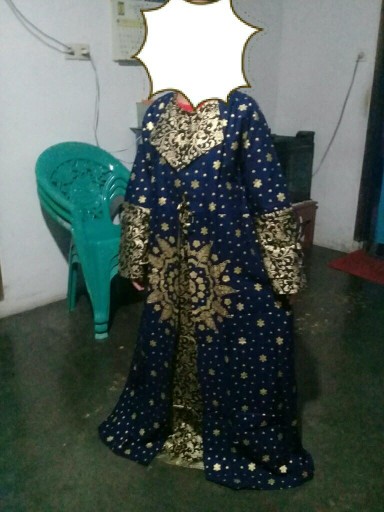 Batik Couple Keluarga Terkini Sania Ruffle Ori Ndoro Jowi Dnt Motif Matahari Biru