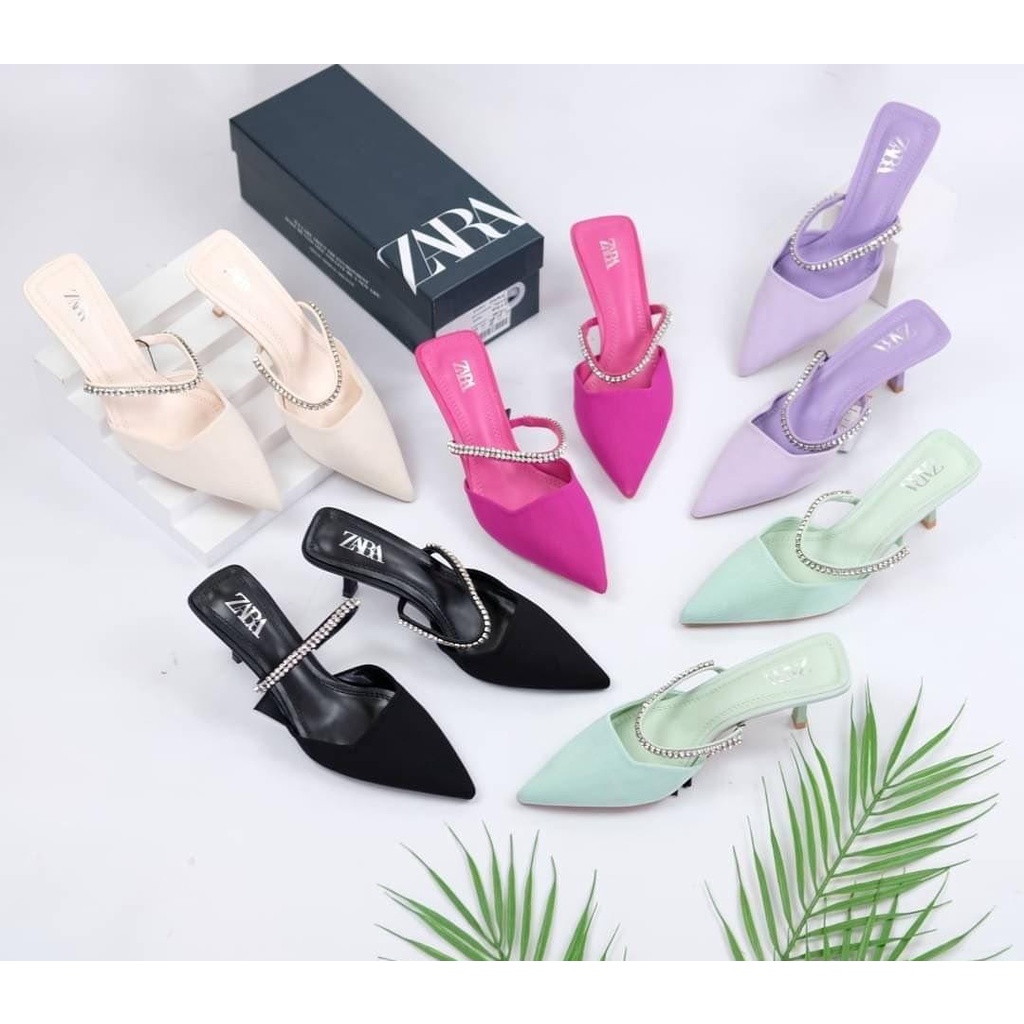SANDAL WANITA ZARA S 935 HEELS 5CM PREMIUM