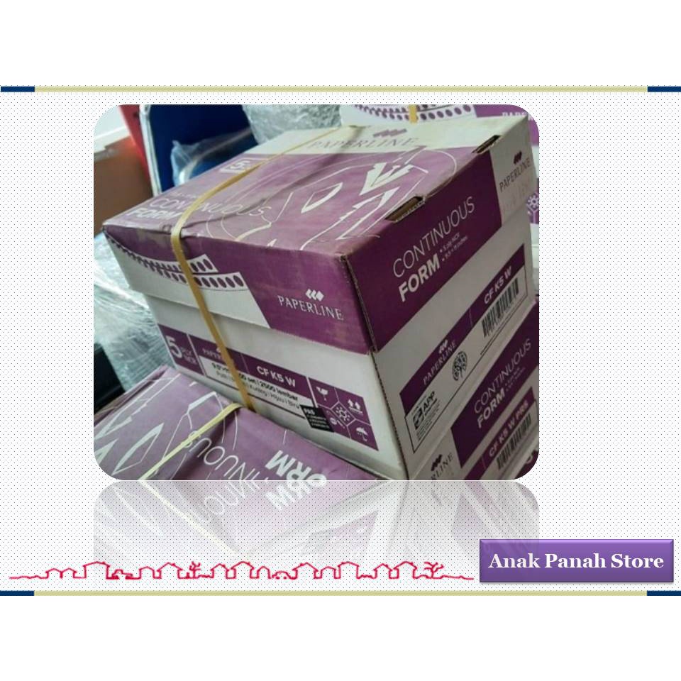 

Continuous Form Uk. 9.5" x 11", 5 ply NCR Merk Paperline