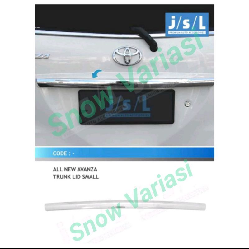 Trunk Lid all new Avanza small chrome JSL