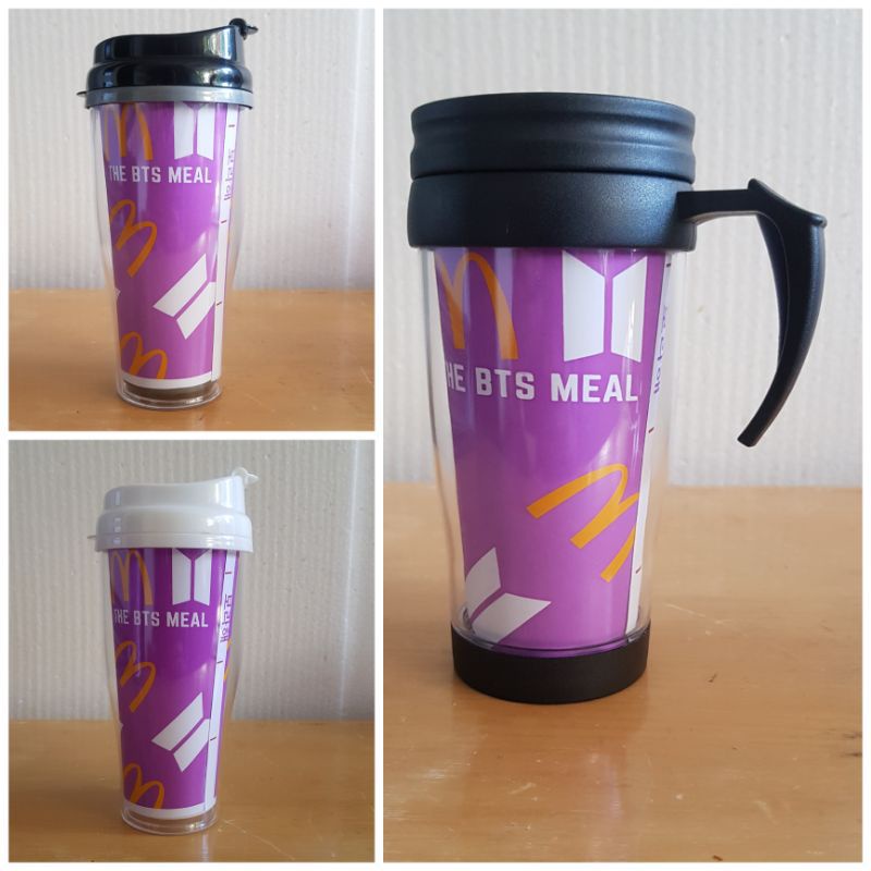 BTS MEAL MCD Tumblr plastik spesial edisi botol minum premium (Free PC BTS)