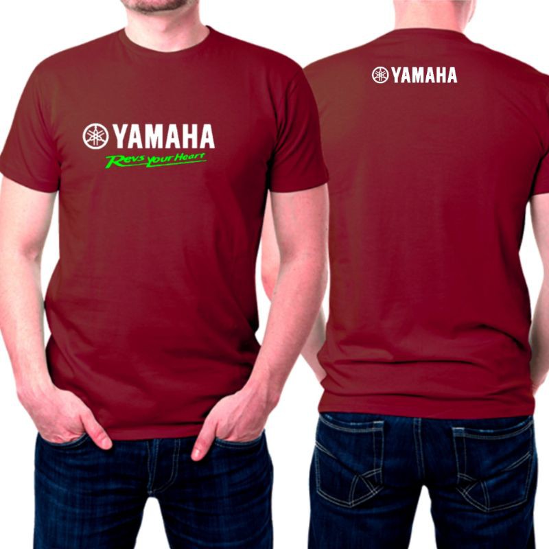 kaos otomotif baju tulisan yamaha revs your heart