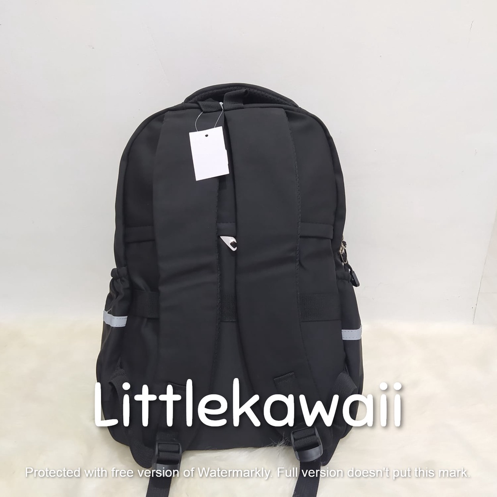 LK/ Tas Ransel Laptop Backpack Parasut Sekolah Fashion Casual Anak Remaja Hello77 Import