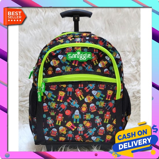 Smart Tas Dorong Sekolah Tk Trolley Anak Perempuan Motif Timbul Unicorn Trolley Tas Dorong Anak Pere