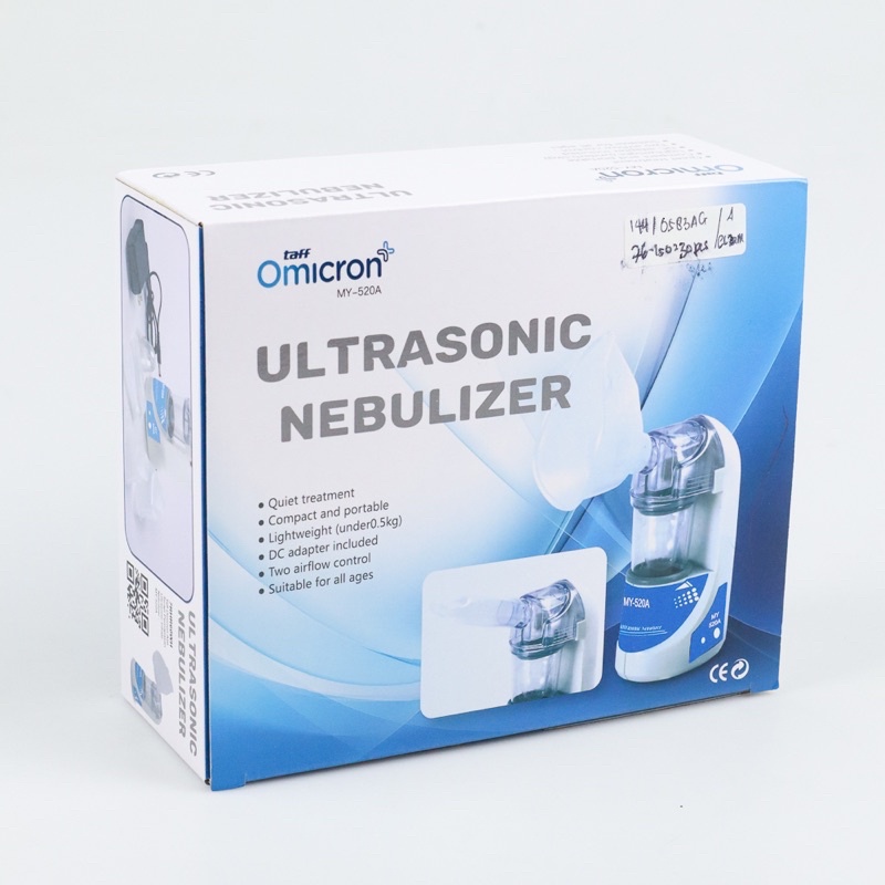 TaffOmicron Alat Terapi Pernapasan Ultrasonic Inhale Nebulizer - MY-520A - White