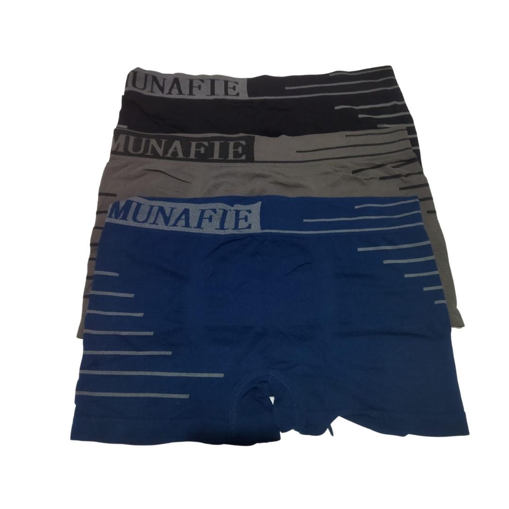 CELANA DALAM BOXER PRIA MUNAFIE ALL SIZE FIT TO XL MELAR ADEM NYAMAN DIPAKAI